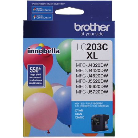 Cartucho de Tinta Cian Brother Lc203C Innobella de Alta Capacidad Xl Series