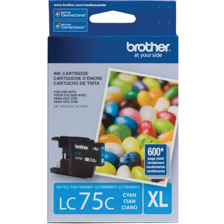 Cartucho de Tinta Cian Brother Lc75C Innobella de Alta Capacidad Xl Series