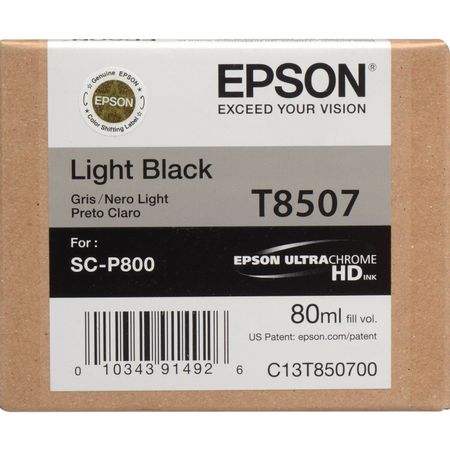 Cartucho de Tinta Epson T850700 Ultrachrome Hd Light Black 80 Ml