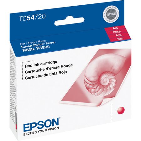 Cartucho de Tinta Roja Epson para Impresoras Stylus Photo R800 y R1800