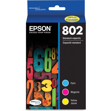 Paquete de Tinta Epson 802 Durabrite Ultra de Capacidad Estándar en Color Multi Pack