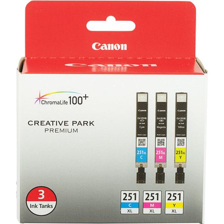 Set de Tinta de Color Canon Cli 251Xl de 3 Cartuchos