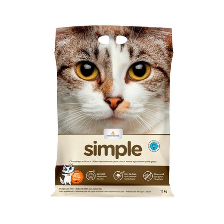 Arena Para Gatos Intersand Simple 10 Kg