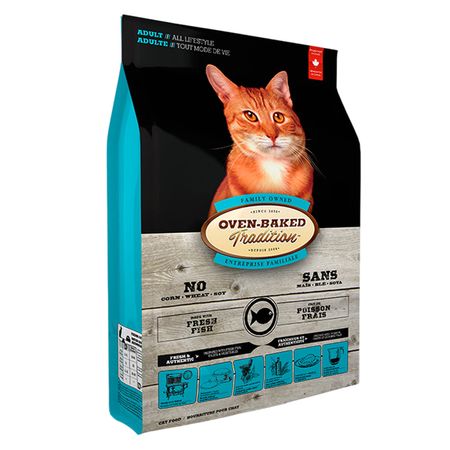 Comida Gato Adulto Todas Razas Oven Baked Tradition Pescado Fresco 2.27kg