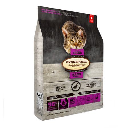 Comida Gato Oven Baked Tradition Libre Granos Pato Deshuesado 2.27kg