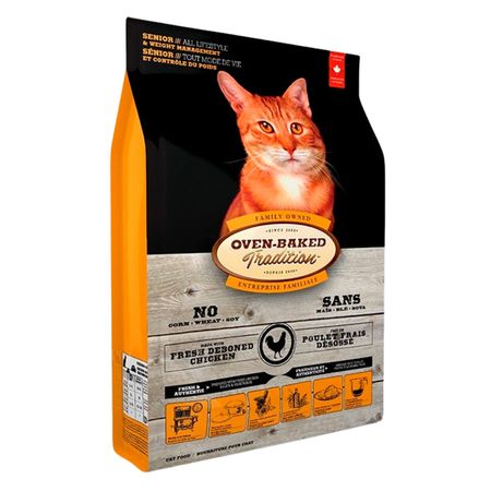 Comida Gato Senior 8+ Sobrepeso Oven Baked Tradition Pollo Deshuesado 2.27kg