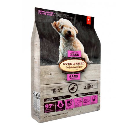 Comida Perro Raza Pequeña Oven Baked Tradition sin Granos Pato Deshuesado 2.27kg