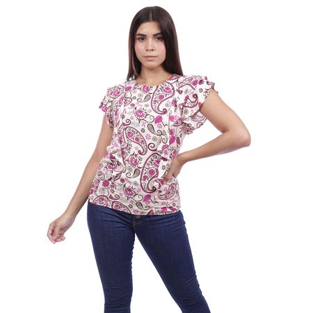 Blusa Bobos Azayu Primavera Fucsia Talla M