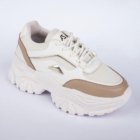 Zapatillas Urbanas para Mujer Azayu AZY-000009 Beige Talla 39