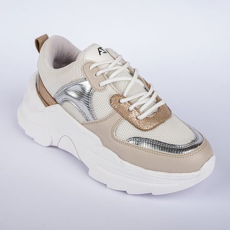 Zapatillas Urbanas para Mujer Azayu AZY-000023 Beige Talla 35