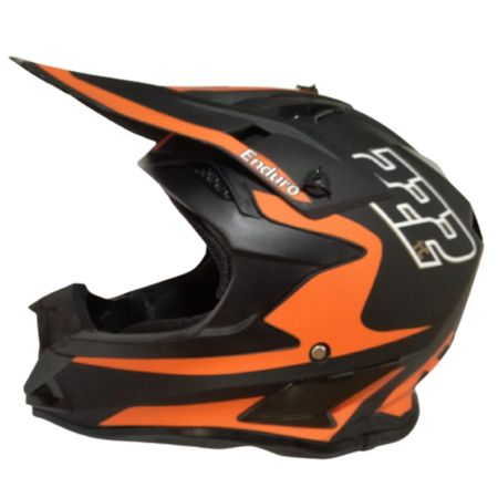 Casco Motocross Sada Certificacion DOT en Naranja Talla L/XL