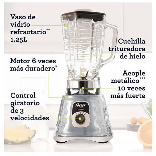 Licuadora Profesional Oster 700w Vaso Vidrio De 1.5lts