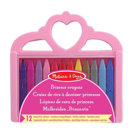 Set de Crayones de Cera Princesas 12 Unidades