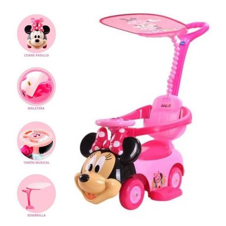 Correpasillo Carrito para niñas musical con Diseño grande Rosado