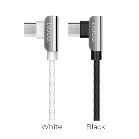 Cable USB a Micro USB V8 1.2m Hoco U42 Negro De Calidad y Durabilidad