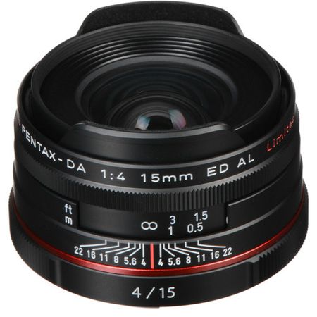 Pentax HD Pentax DA 15 mm f/4 ED AL Lente limitada (negro)