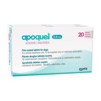 Apoquel Tratamiento de la Dermatitis Alergica Canina 5.4mg x 20 tabletas
