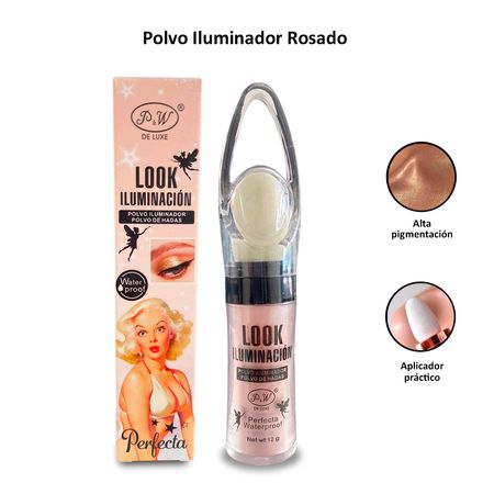 Polvo Iluminador Deluxe Perfecta Rosado