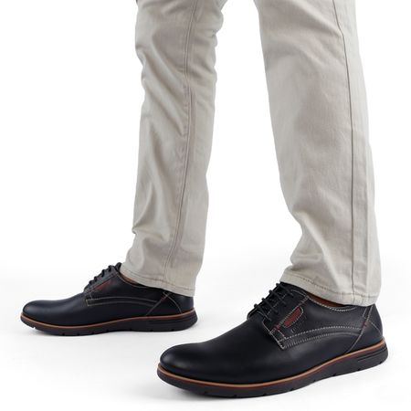 Zapatos Casuales para Hombre de CUERO CONTERS ES23-256 Negro Talla 38