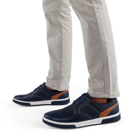 Zapatos Casuales para Hombre de CUERO CONTERS ES23-404 Azul Talla 39