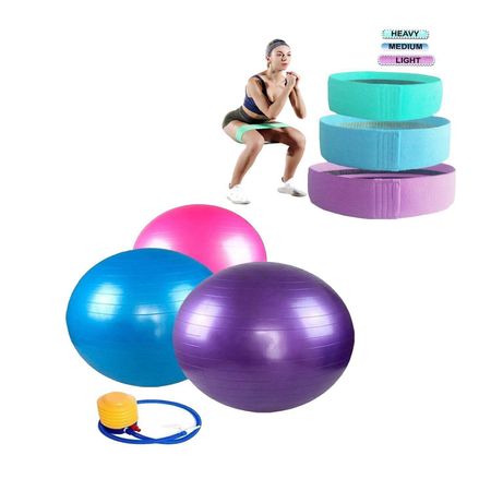 Gym ball pelota para yoga  Elástica bandas Gym ball pelota para yoga + Elástica bandas