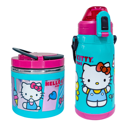 Pack Botella Térmica y Conservador de comida de Hello Kitty