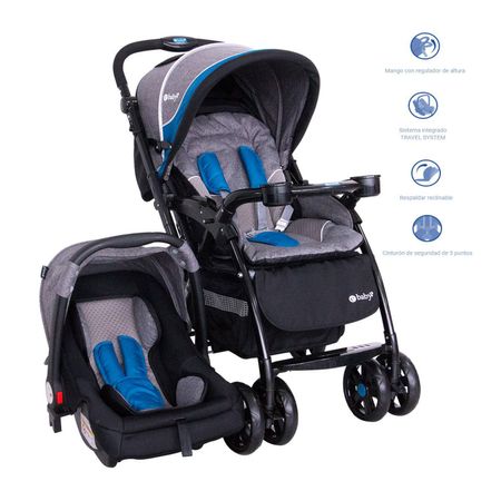 Coche Con Porta Bebe BRAVIAR 1092 Blue