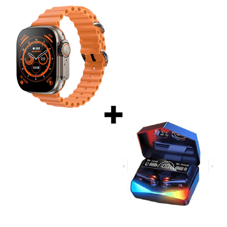 Combo Smartwatch N8 Ultra Plus + Audífono Gamer M28