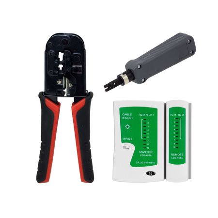 Kit Crimping + Ponchador + Testeador de Red Mihaba-wt1285-3 Westor