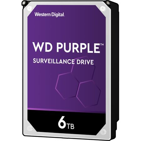 Kit de Disco Duro Interno de Vigilancia Wd Purple de 6Tb Sata Iii 5400 Rpm y 3.5 de La Marca Wd