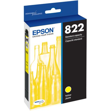 Cartucho de Tinta Amarilla de Capacidad Estándar Epson T822 con Sensormatic