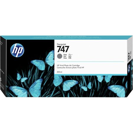 Cartucho de Tinta Gris Hp 747 Designjet 300Ml