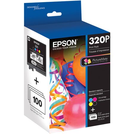 Paquete de Impresión de Cartucho de Tinta a Color de Capacidad Estándar Epson 320