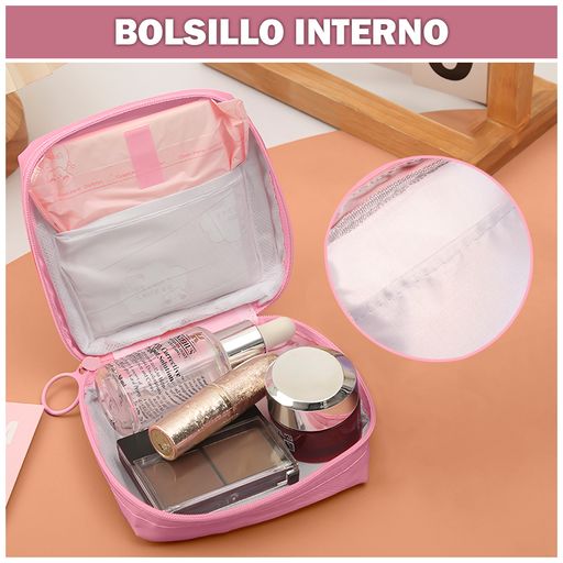 Organizador de Brochas Maquillaje Cosméticos Elegante Marrón H36 - Promart