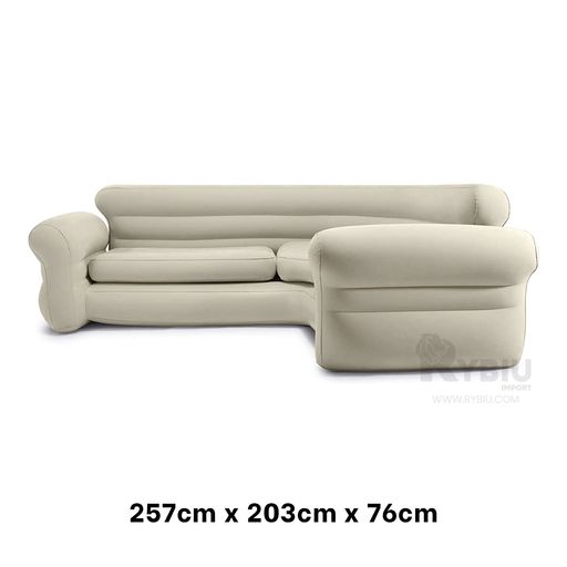 Sofa Hinchable Rinconero de Color Bronceado