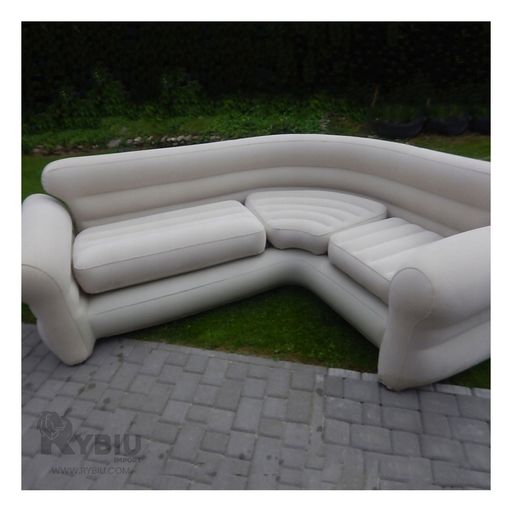 Sofa Hinchable Rinconero de Color Bronceado