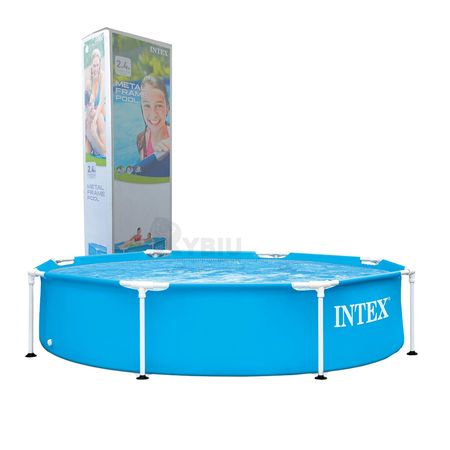 Piscina Estructural Circular de Color Celeste