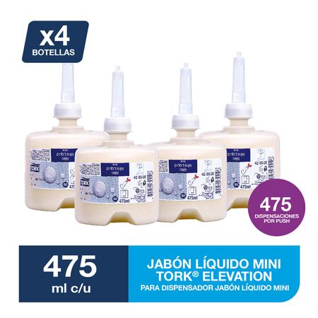 Jabones Líquidos Tork Mini 475ml Pack x4