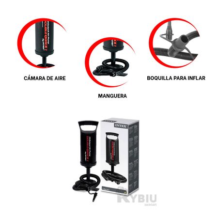 Bomba de Aire Manual con Manguera Acordeon