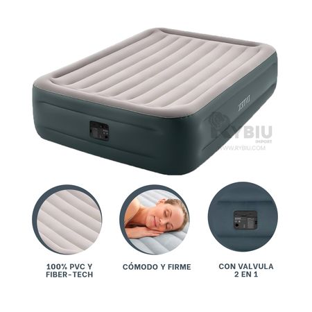 Moderno Cama Colchon Gris Intex para Descanso