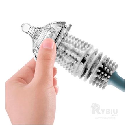 Celeste de Cepillo Multifuncional para Limpia Botellas