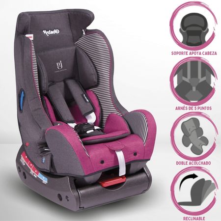 Silla De Auto Ebaby Bux Rosado