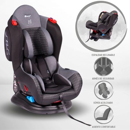 Silla De Auto Ebaby Coneta Gris