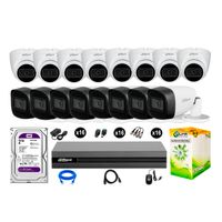 Cámaras Seguridad Dahua Kit 16 Cámaras Full Hd Audio 2tb