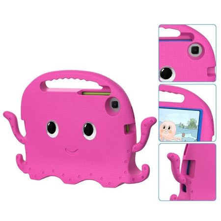 Funda de Goma con Diseño Pulpo para Tablet Lenovo M10 Plus 3ra Gen Fucsia