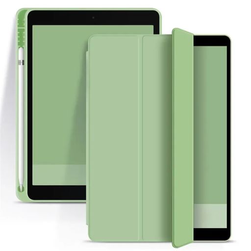 Funda Smart Cover con Porta Lapiz para Ipad 10ma generacion 10,9 2022  Verde Claro