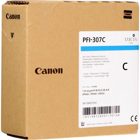 Cartucho de Tinta Cian Canon Pfi 307C 330 Ml