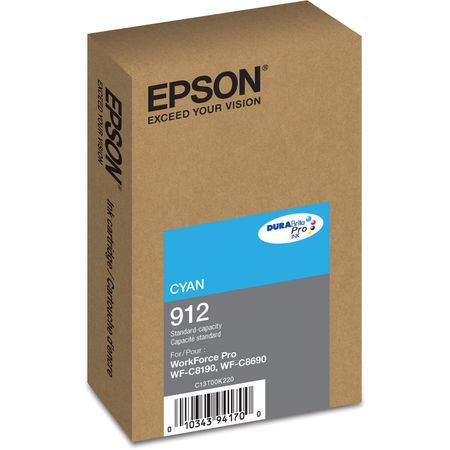 Cartucho de Tinta Cian de Capacidad Estándar Epson Durabrite Pro 912