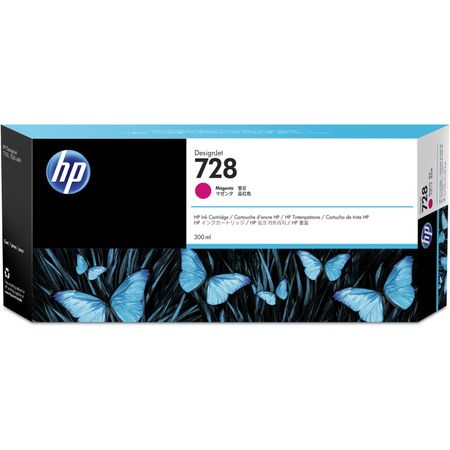 Cartucho de Tinta Hp 728 Magenta Designjet 300Ml