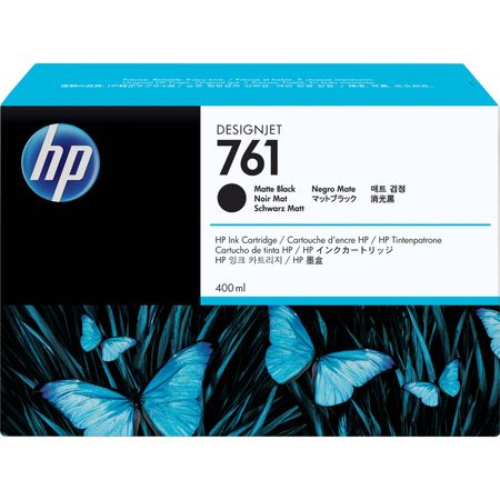 Cartucho de Tinta Hp 761 Matte Black Designjet Pigmento 400 Ml